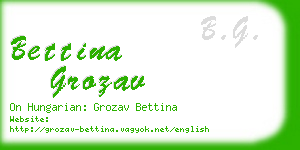 bettina grozav business card